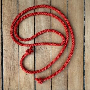Misha And Puff Red Woven Belt